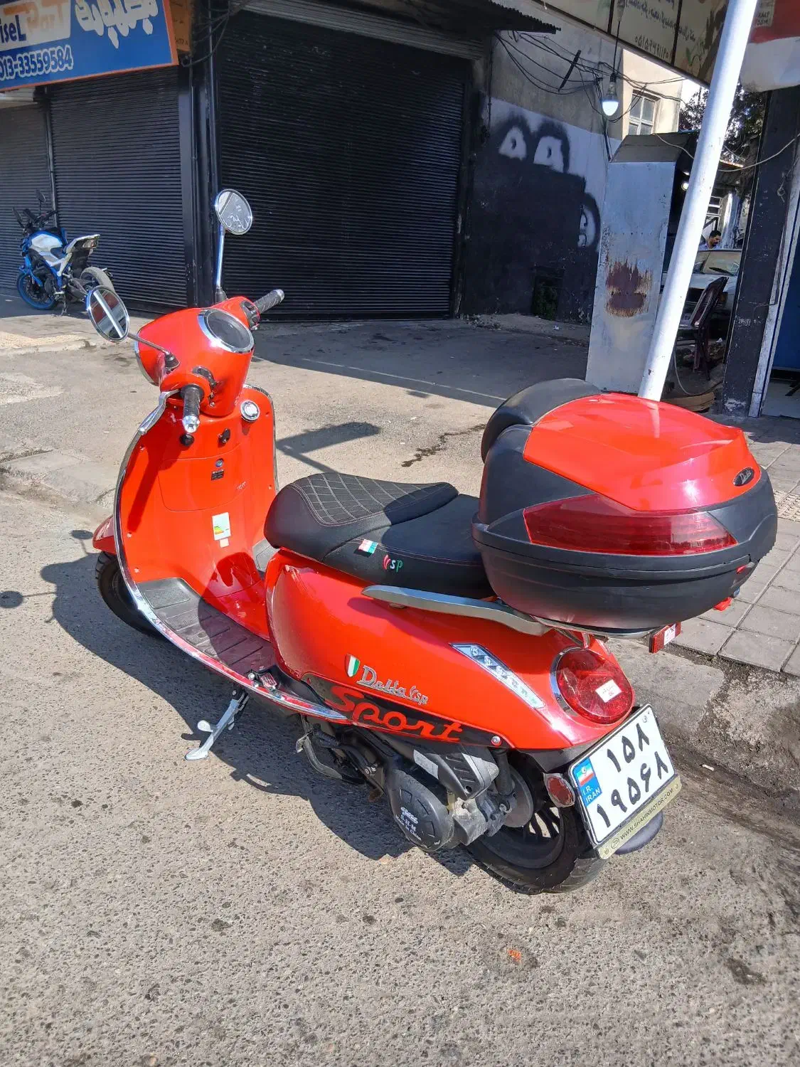 موتور وسپا اسپورت ۱۷۰ccصفر خشک رنگ قرمز|موتورسیکلت|رشت, یخسازی|دیوار