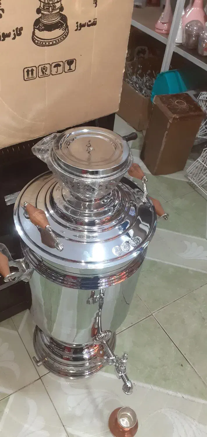 سماورهیاتی بزرگ|سماور، چای‌ساز، قهوه‌ساز|بستان آباد, |دیوار