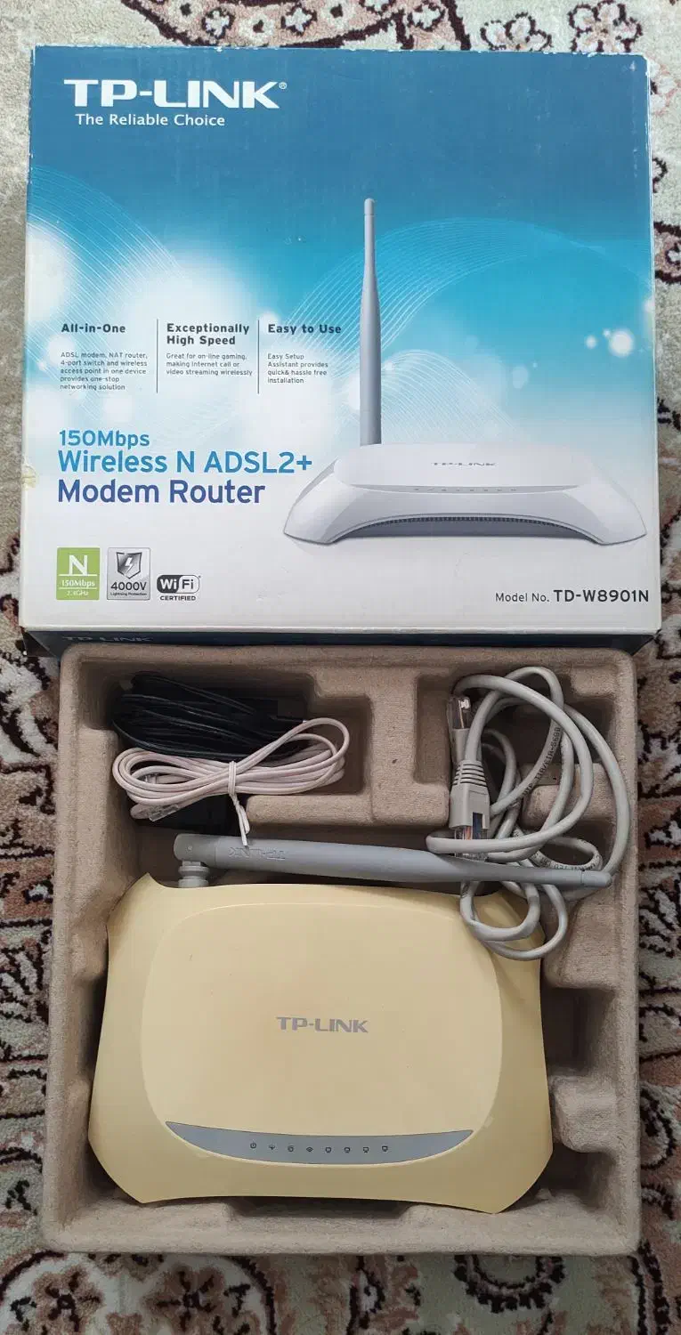 مودم تی پی لینک TD-W8901N|مودم و تجهیزات شبکه|قائن, |دیوار