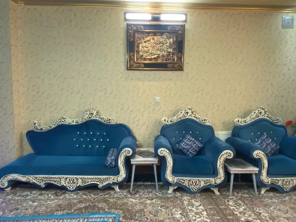 سرویس مبلمان نه نفره|مبلمان خانگی و میز عسلی|زاهدان, |دیوار