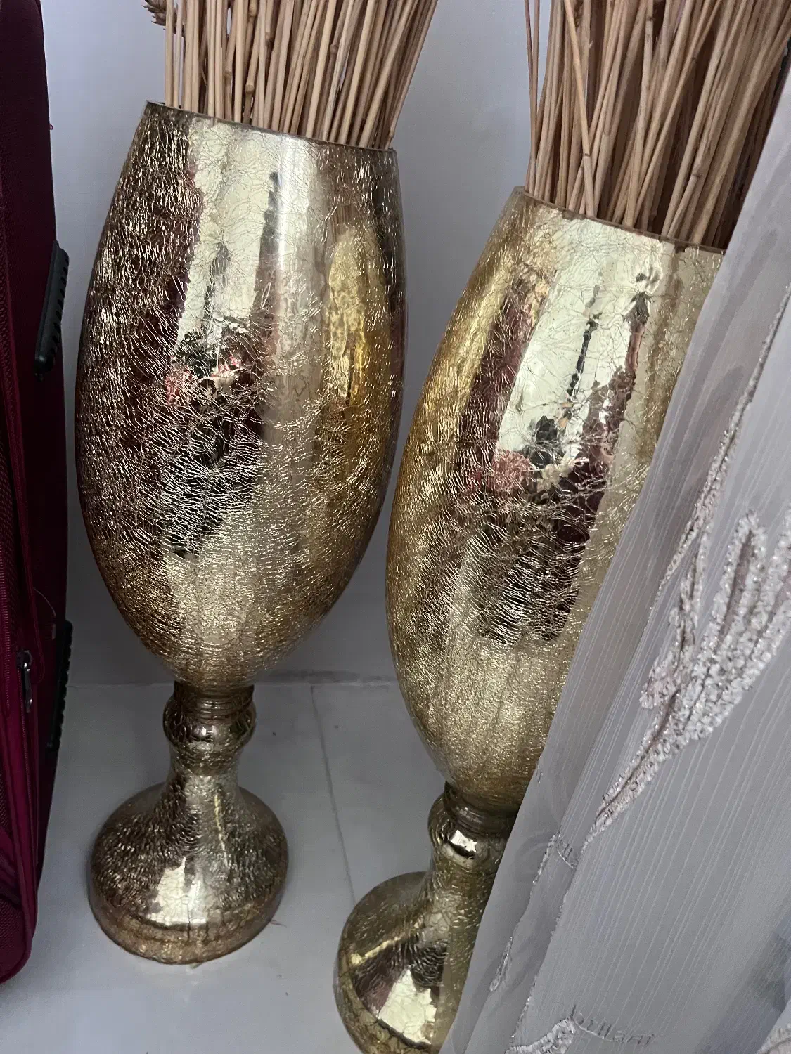 دو عدد باهم  گلدان سایز بزرگ|گل مصنوعی|اردبیل, |دیوار