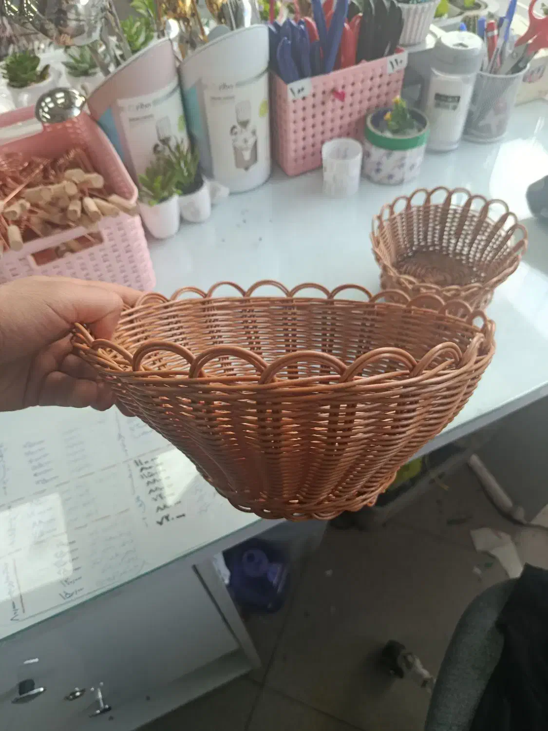 سبد سبزی و نان مدل بافت|صنایع دستی و سایر لوازم تزئینی|قزوین, |دیوار