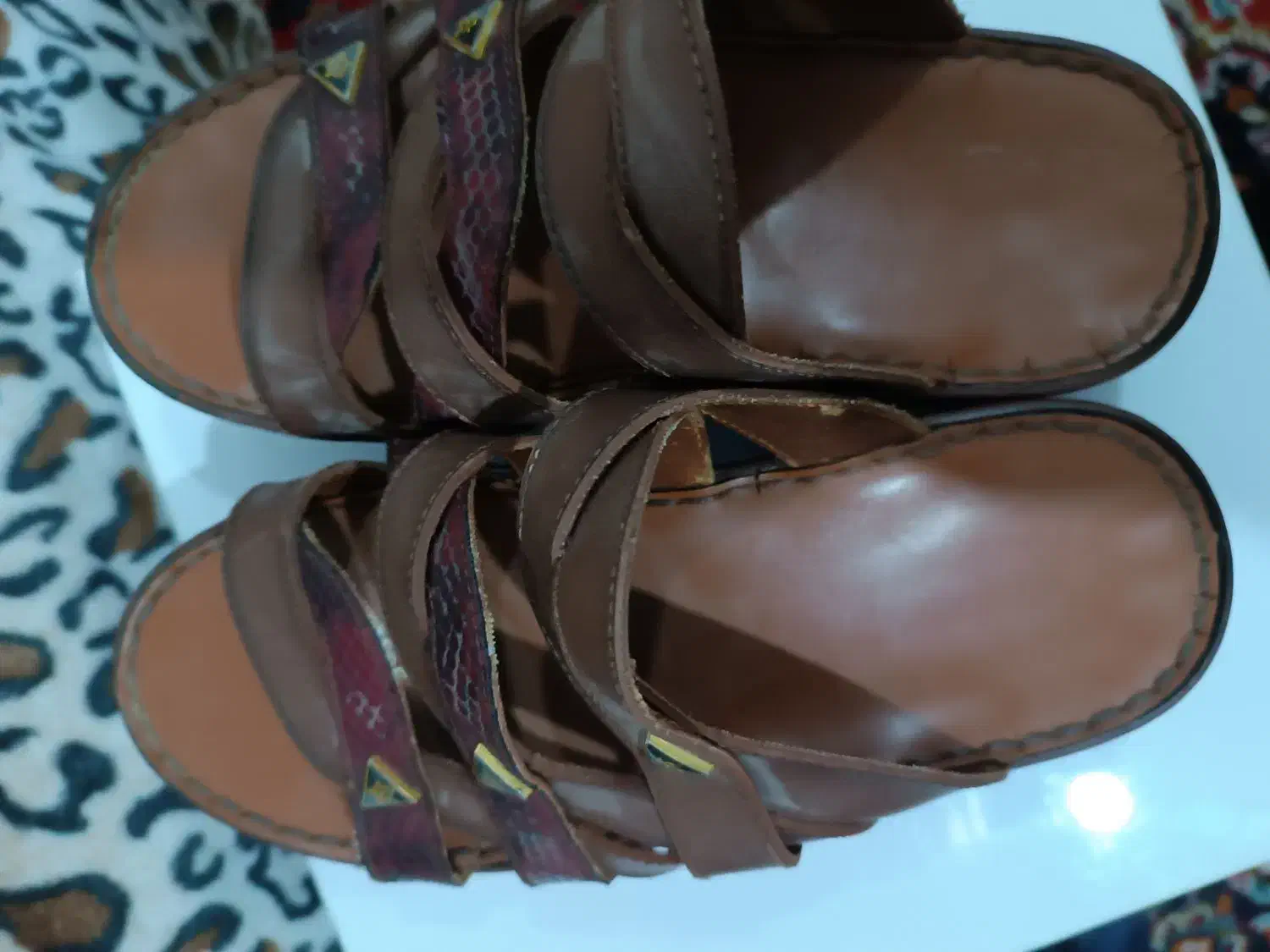 دمپایی چرمی النفیس سایز ۴۰|کیف، کفش، کمربند|برازجان, |دیوار