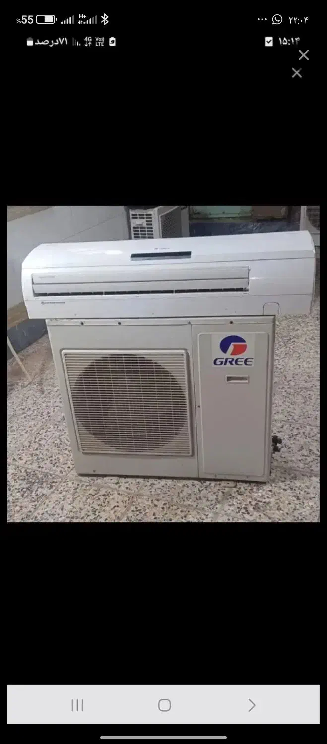 دو عداد کولر گازی گری و ایولی در حد نو|کولر گازی و فنکوئل|خمینیشهر, |دیوار