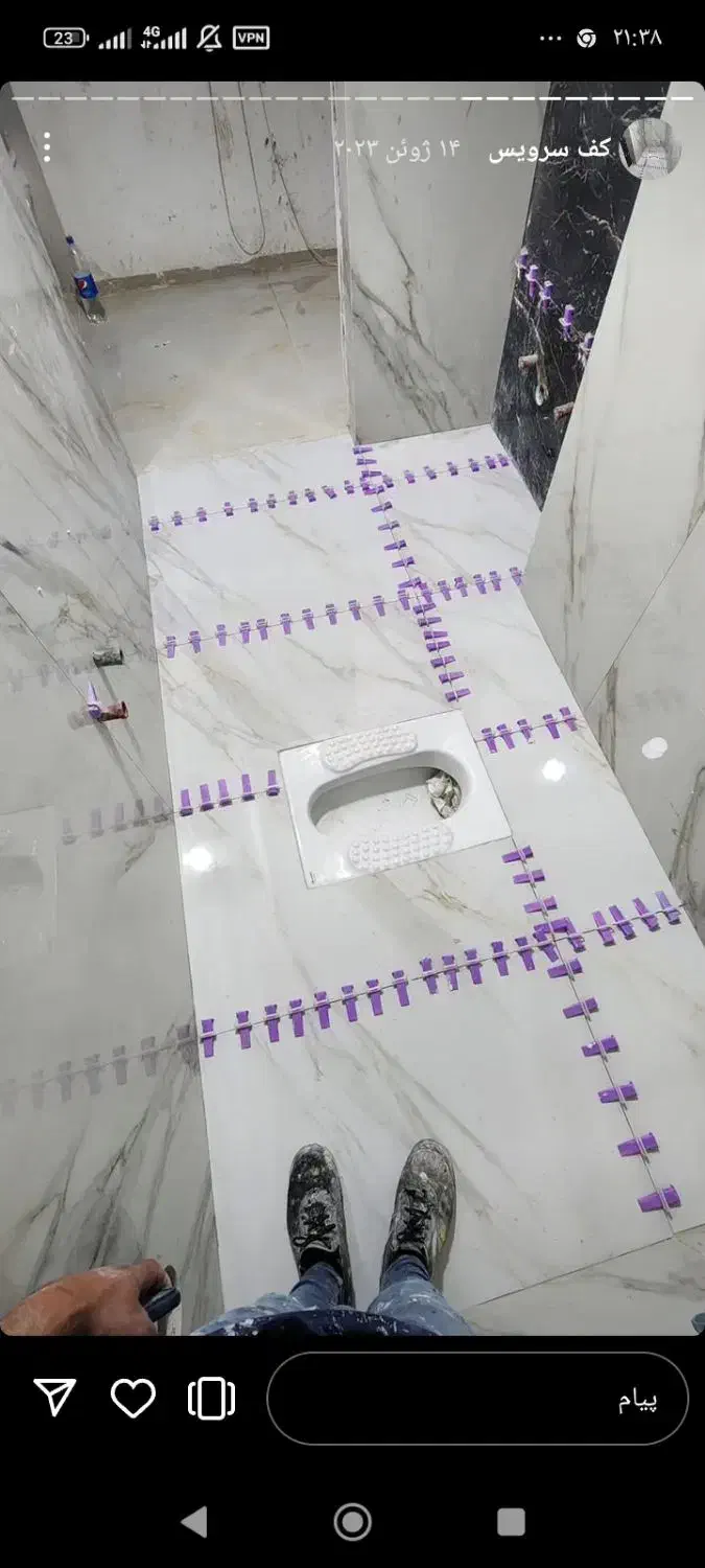 کاشی کاری. نصب سرامیک بین کابینتی|خدمات پیشه و مهارت|گرگان, |دیوار