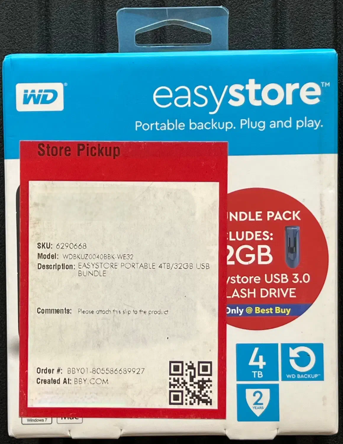 هارد اکسترنال وسترن دیجیتال ظرفیت 4 ترابایت|قطعات و لوازم جانبی رایانه|شیراز, قصرالدشت|دیوار