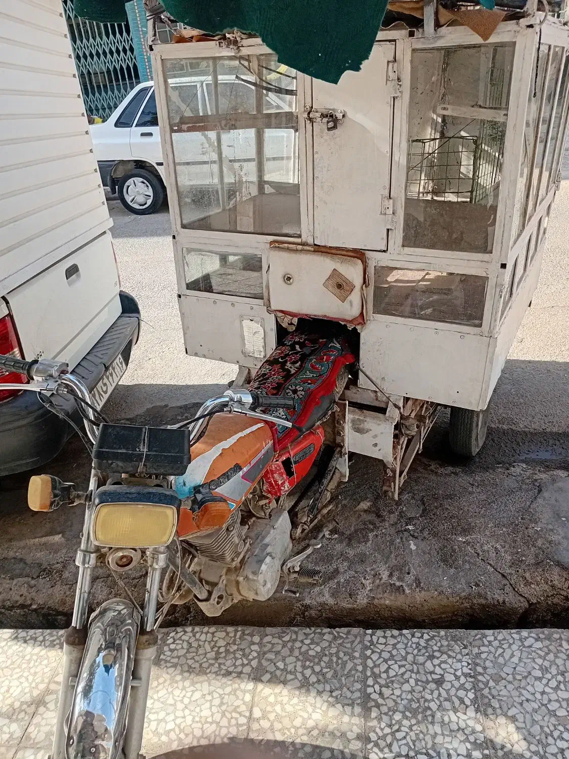 موتورسه چرخ اسم موتورتلاش هستش مدل ۱۳۸۵باربنددار|موتورسیکلت|قم, شهرک امام حسین|دیوار