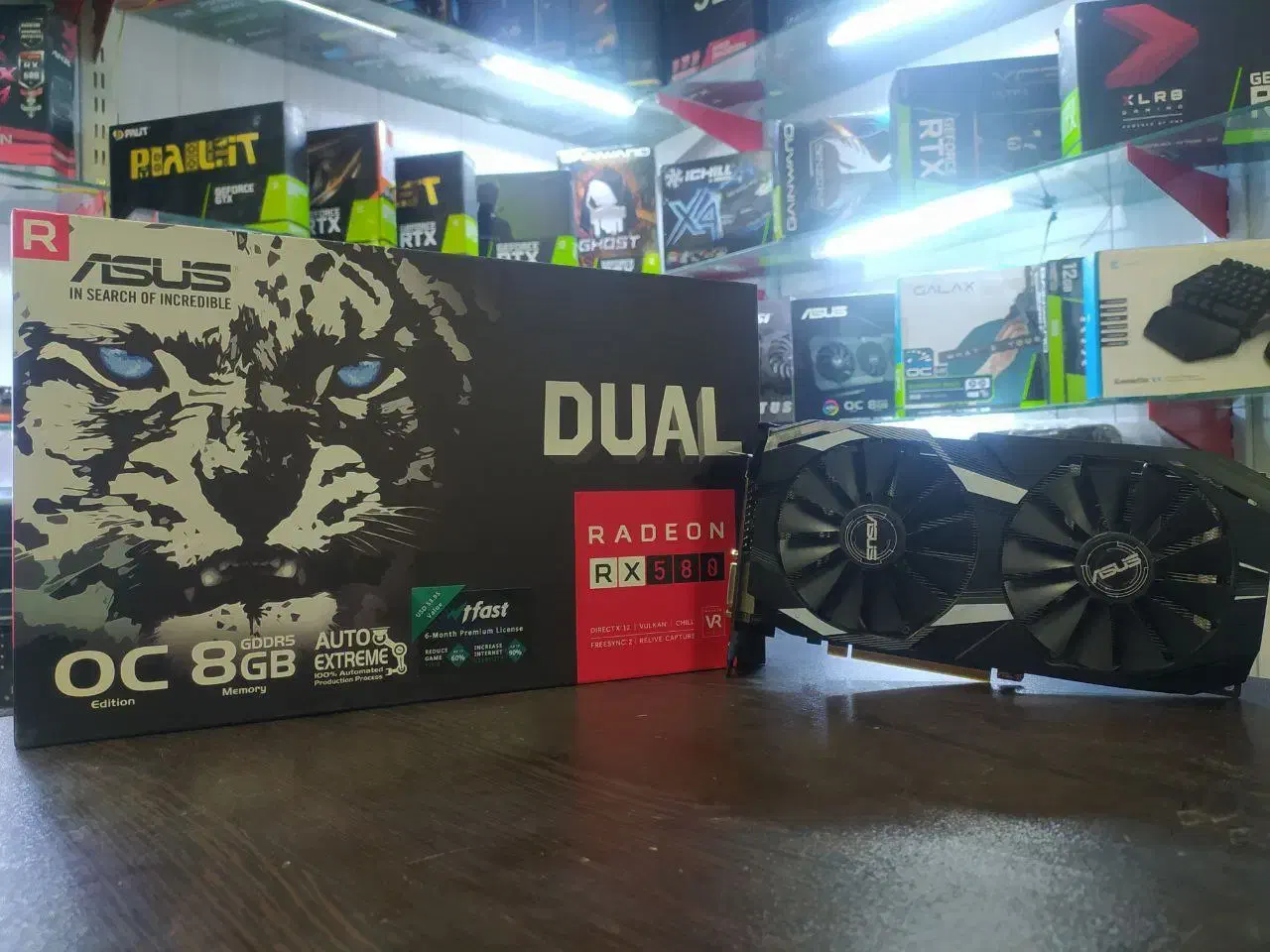Rx 580 Asus dual 8g|قطعات و لوازم جانبی رایانه|قم, انسجام|دیوار