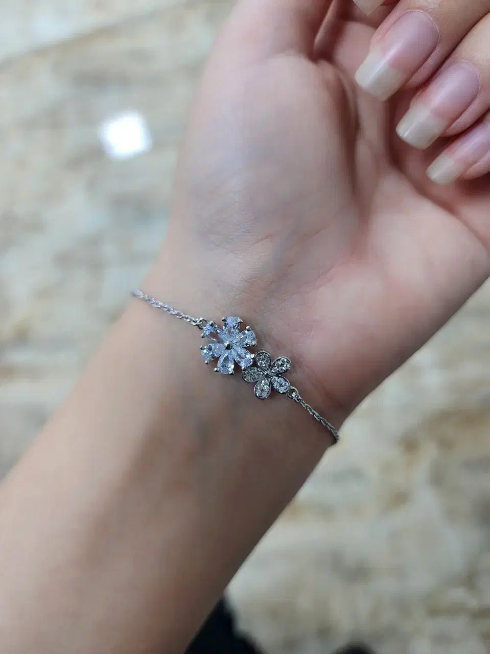 دستبند فلاور نقره ۹۲۵|بدلیجات|کرمانشاه, |دیوار