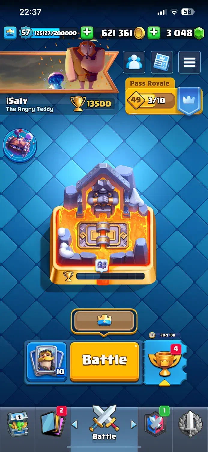 اکانت کلش رویال لول ۵۷|کنسول، بازی ویدئویی و آنلاین|گرگان, |دیوار