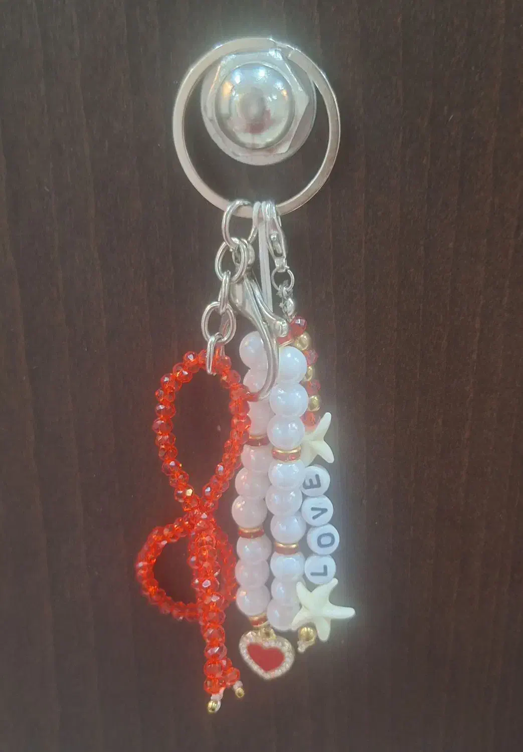 آویز کیف و جاکلیدی پاپیون قرمز|کیف، کفش، کمربند|کامیاران, |دیوار