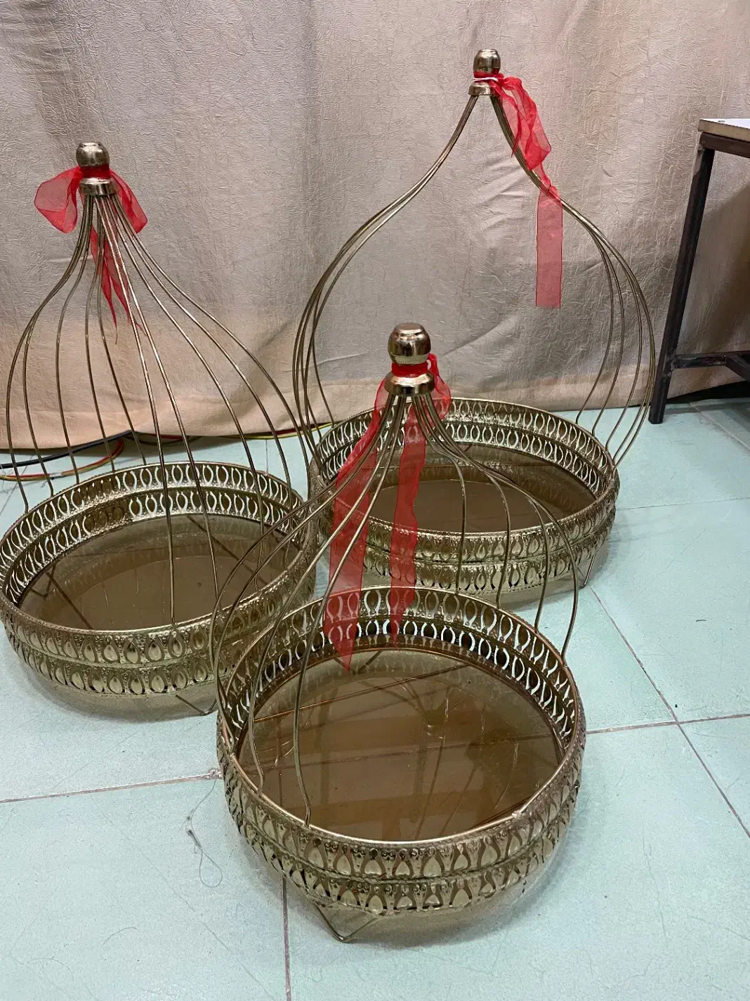 سینی حلقه و استند مجلسی|صنایع دستی و سایر لوازم تزئینی|آستارا, |دیوار