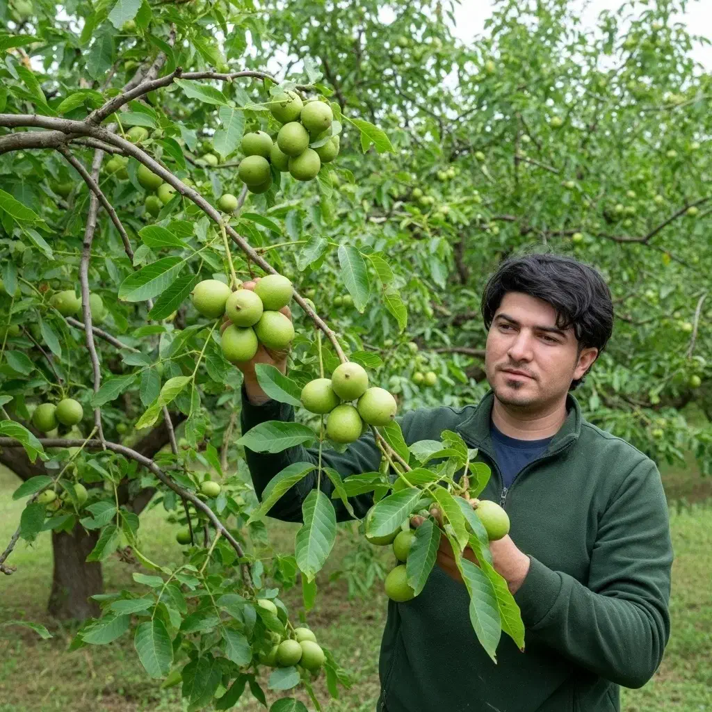 نهال گردو رفسنجان پوست کاغذی|حراج|خلخال, |دیوار