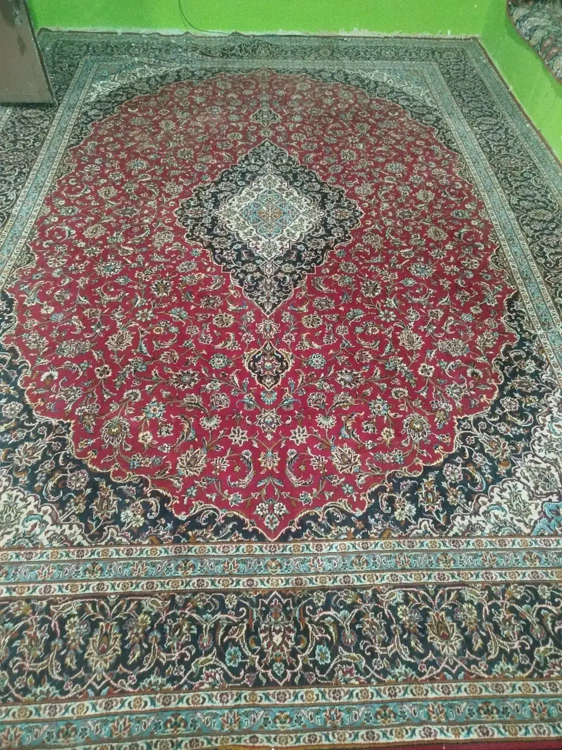 قالی ۱۲متری دسته دوم|فرش|فسا, |دیوار
