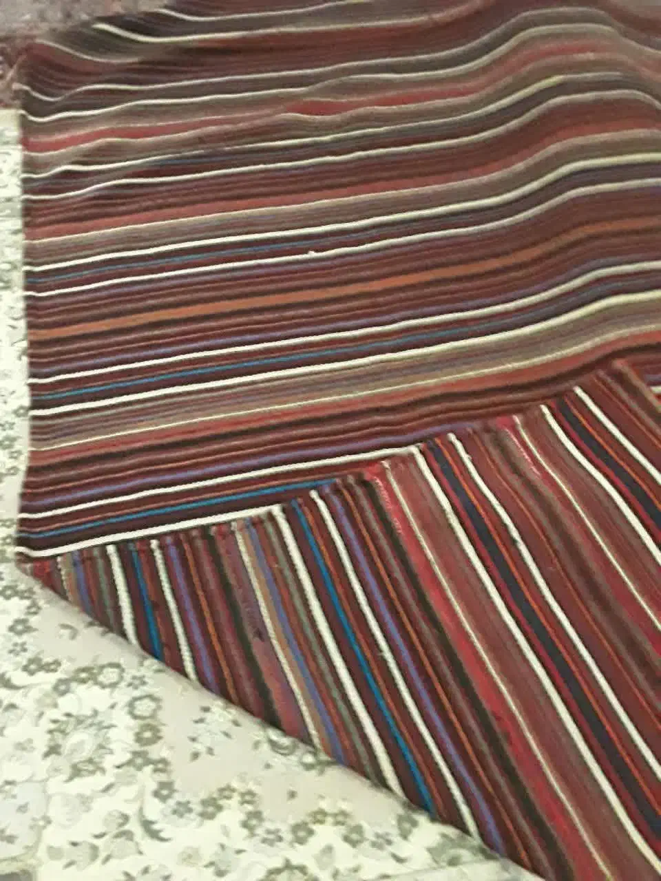 جاجیم دستباف تمام گیاهی بزرگ|گلیم، جاجیم، گبه|هشتگرد, شهرک گلخانه|دیوار