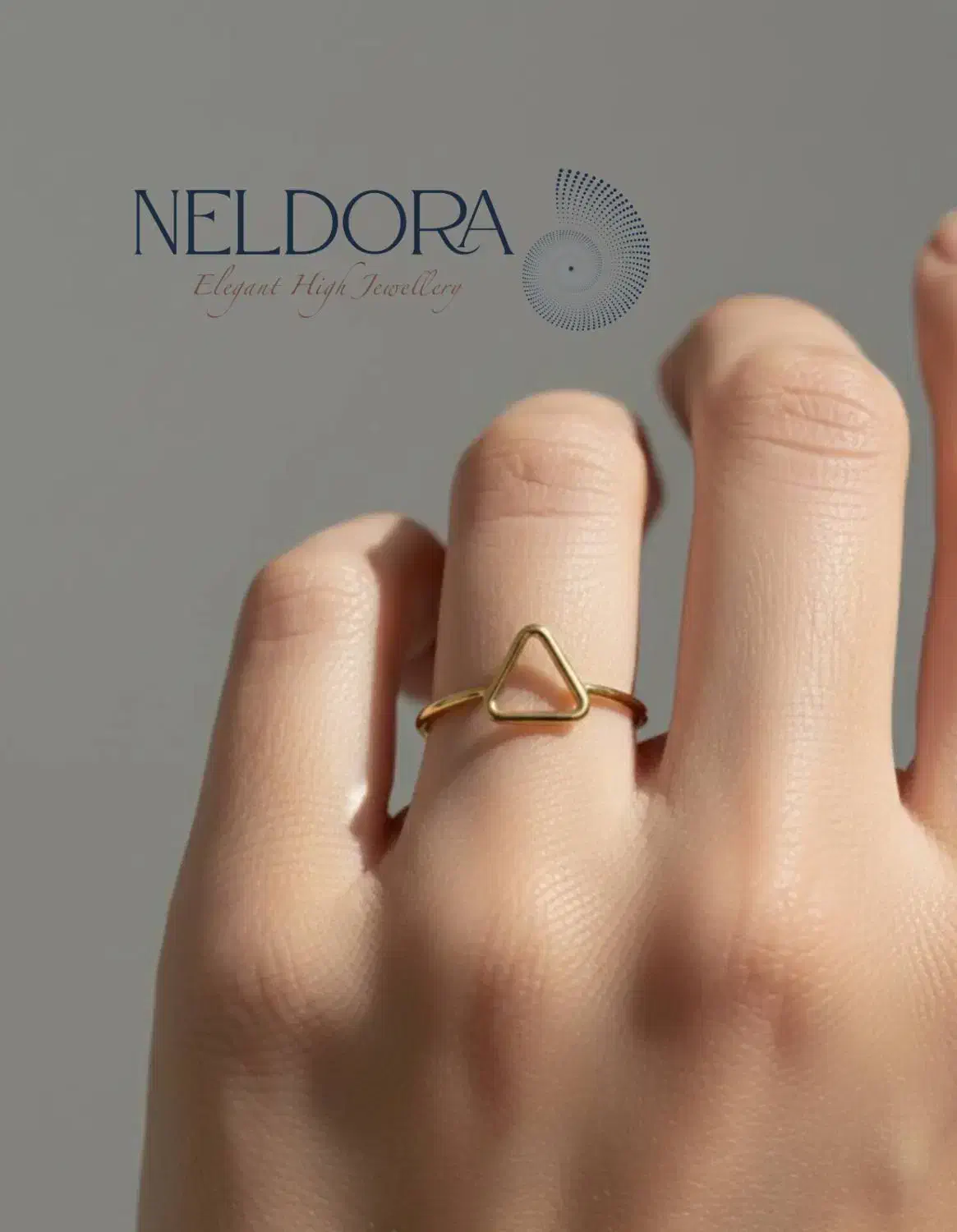 انگشتر مینیمال مثلث|جواهرات|شیراز, گود عربان|دیوار