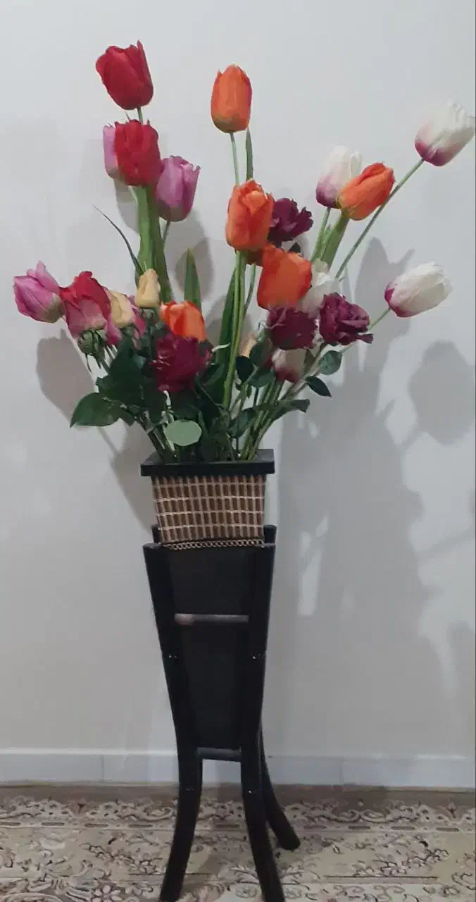 سبد گل رز و لاله|گل مصنوعی|زنجان, |دیوار