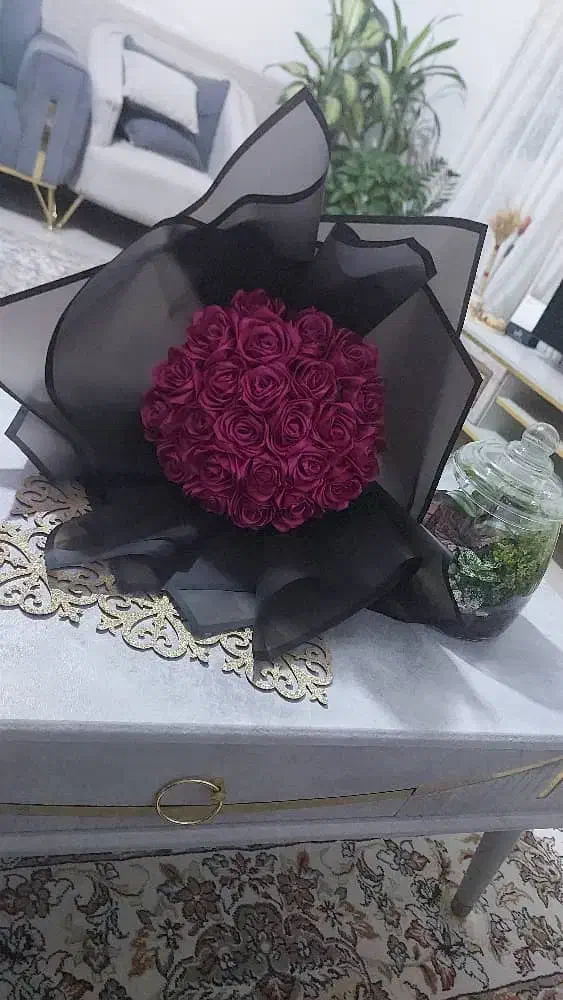 دسته گل روبانی زیبا|گل مصنوعی|شیراز, کوشک میدان|دیوار