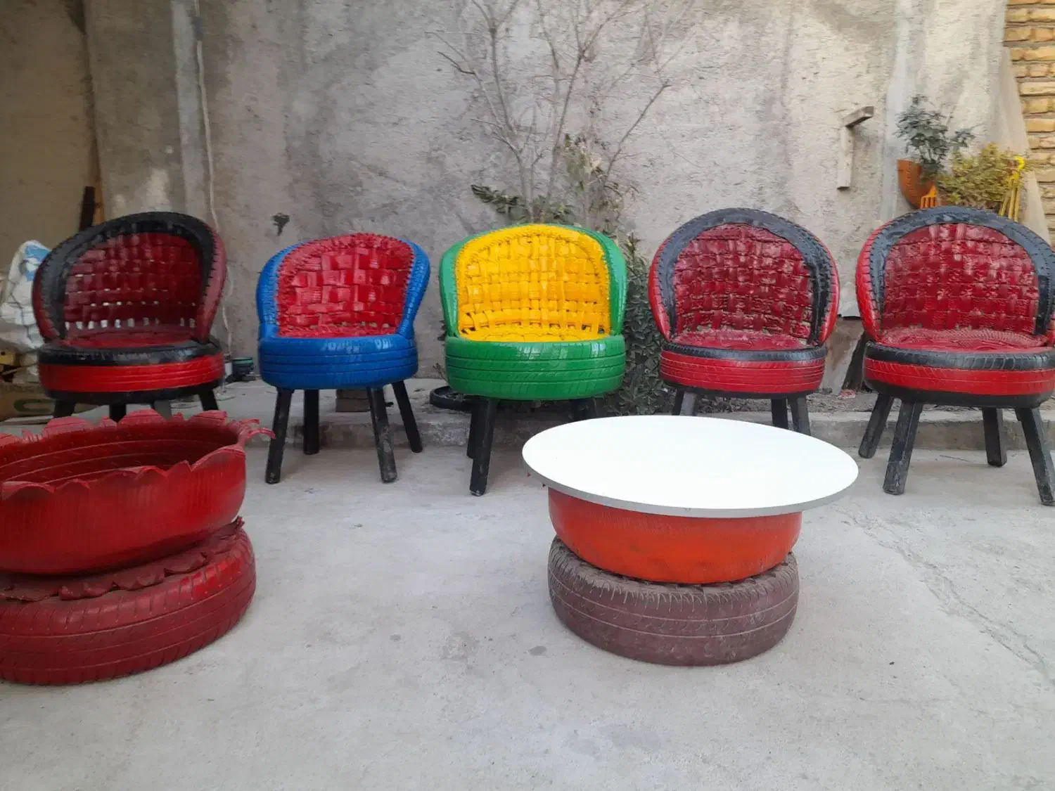 صندلی لاستیکی|میز و صندلی غذاخوری|بندر ترکمن, |دیوار