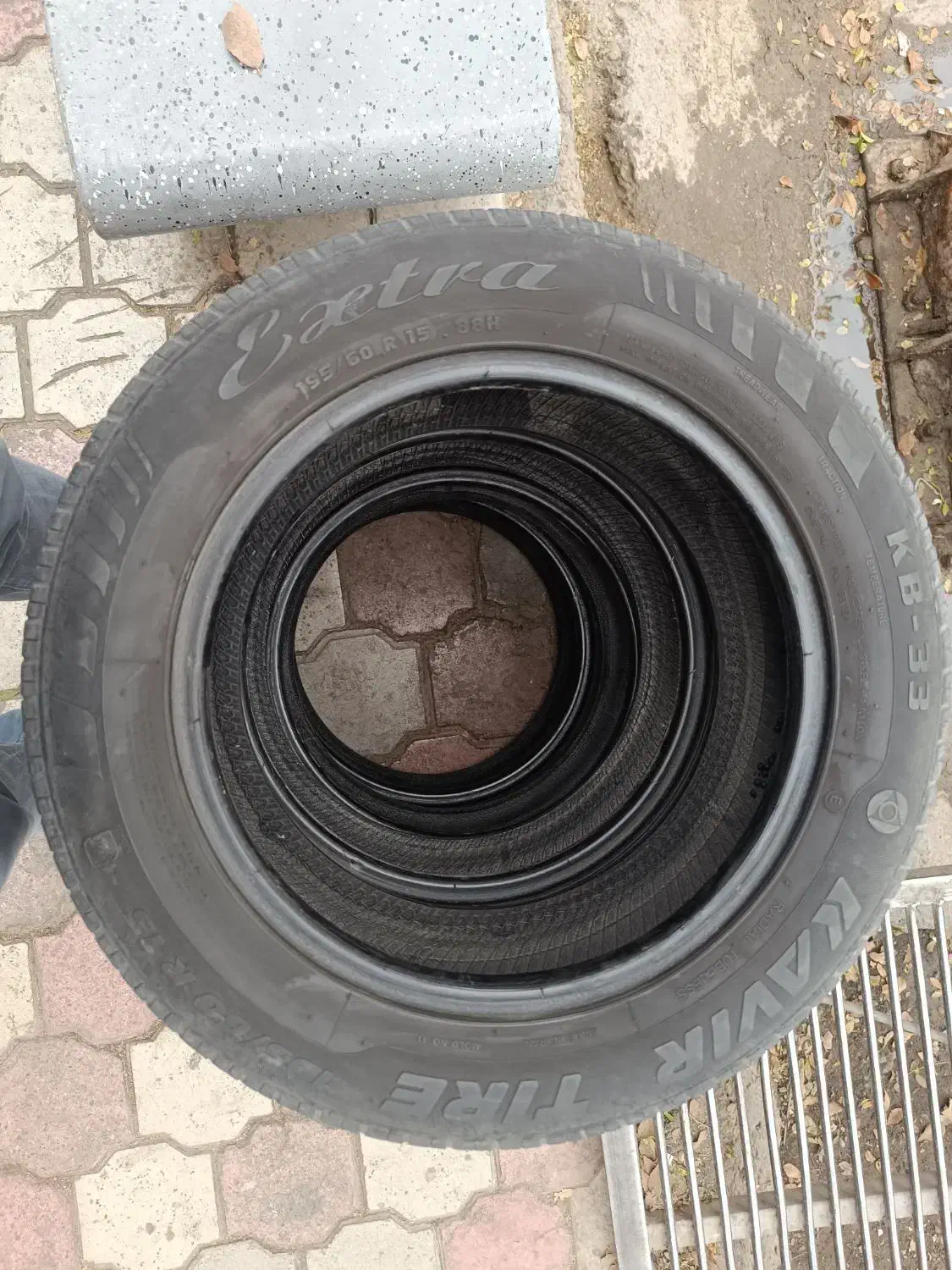 لاستیک سمند 195.60.15 کویر تایر 4حلقه|قطعات یدکی و لوازم جانبی|کاشان, میدان کهنه|دیوار