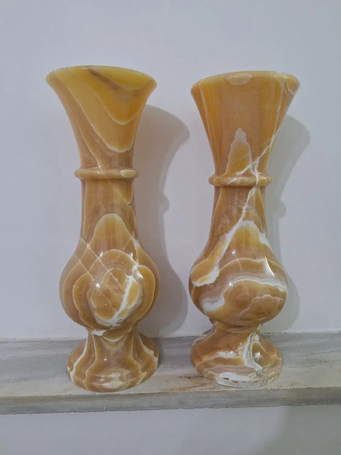 گلدان مرمر پرتقالی معاوضه با طوطی|صنایع دستی و سایر لوازم تزئینی|برخوار, |دیوار