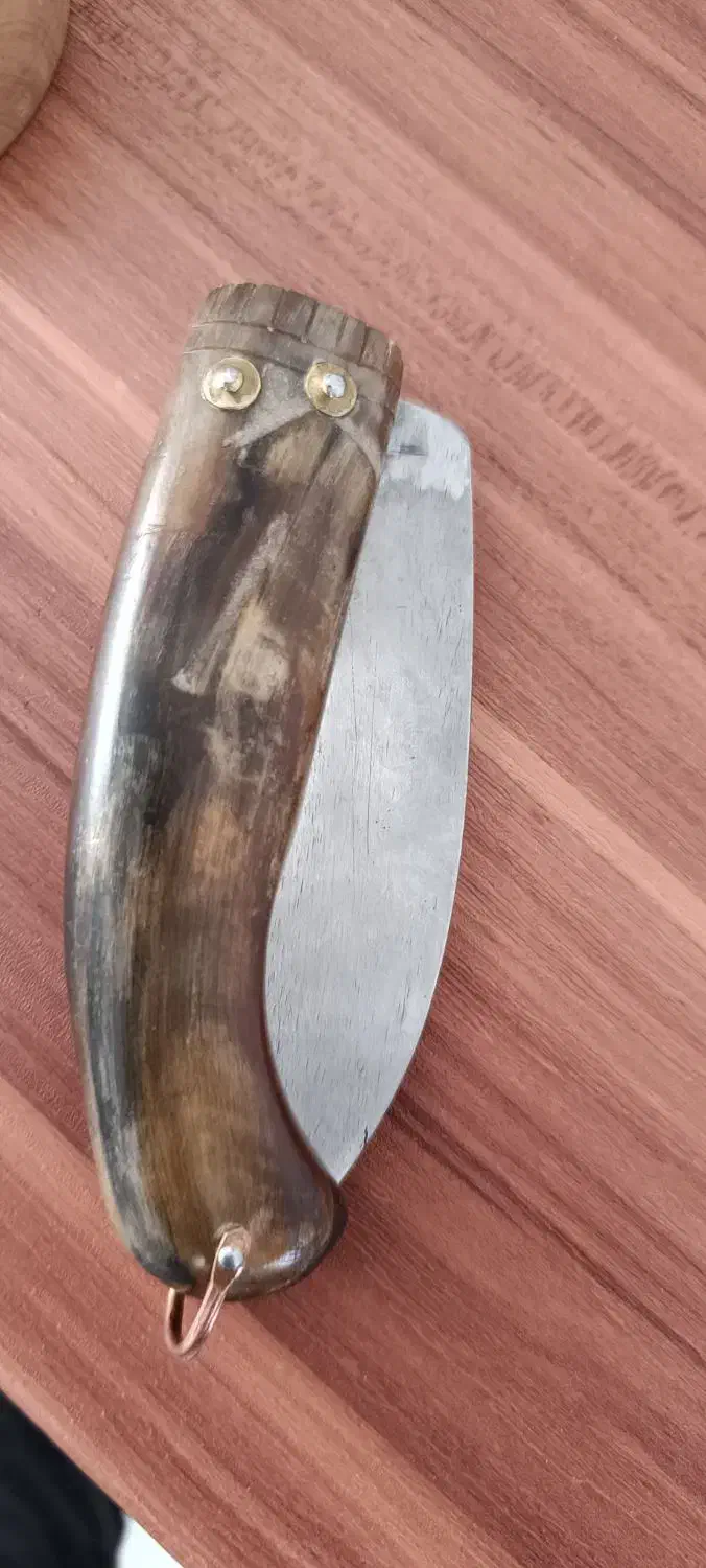 چاقو ۳ الماس دسته شاخ کهنه|کلکسیون اشیاء عتیقه|سارال, |دیوار