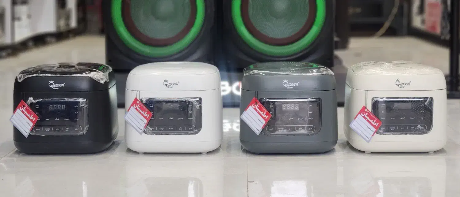 پلوپز هوشمند چنده کاره کویین هوم ۴ نفره با گارانتی|اجاق گاز و لوازم برقی پخت‌وپز|قم, شهرک فاطمیه|دیوار