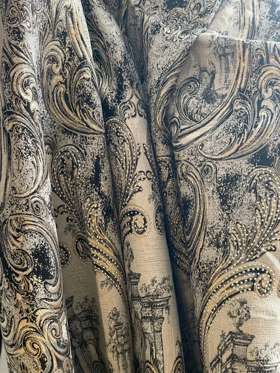 پرده شال دو عدد|پرده، رانر، رومیزی|ملارد, |دیوار