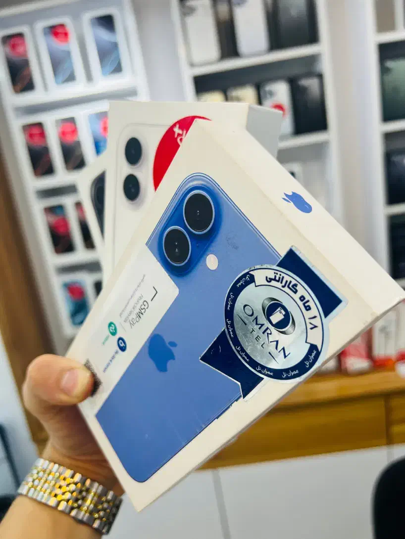 آیفون ۱۶ ۱۲۸ گیگ صفر ۱۸ ماه گارانتی اقساطی|موبایل|رشت, بازار|دیوار