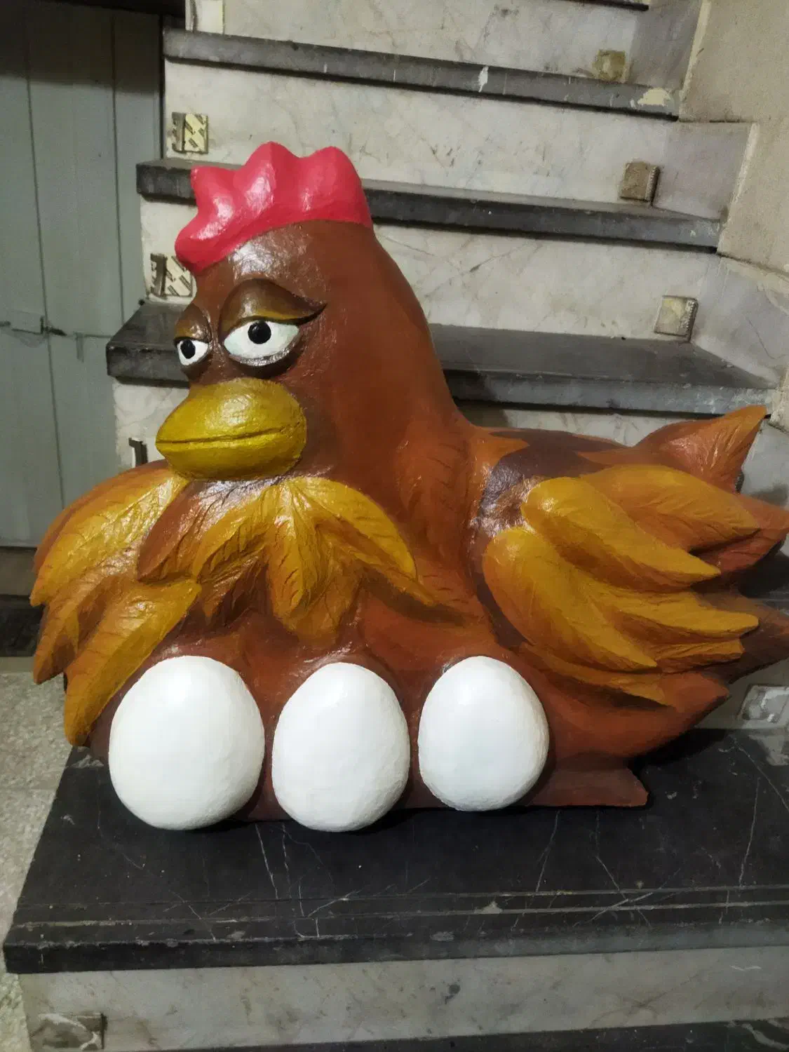 ماکت مرغ سایز ۱۰۰ در ۷۰ مناسب ویترین مهد|مجسمه، تندیس، ماکت|اصفهان, نقش جهان|دیوار