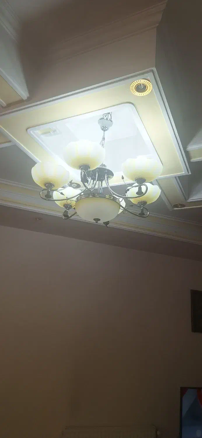 لوستر استیل ۶شاخه|لوستر و چراغ آویز|کرج, محمد آباد|دیوار