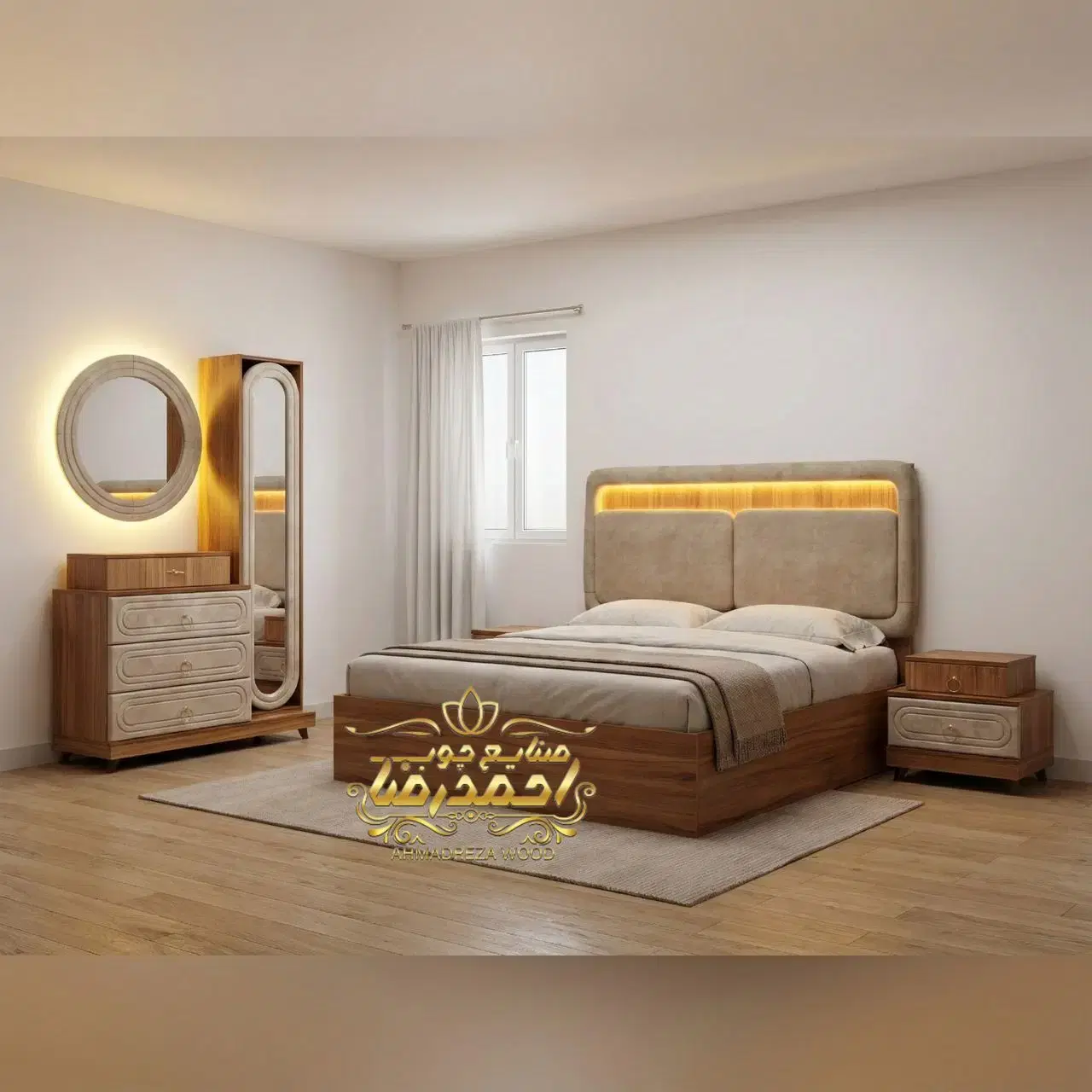 سرویس خواب طرح الیزابت (قیمت واقعی) همراه کفی تخت|تخت و سرویس خواب|تهران, شهرک ابوذر|دیوار