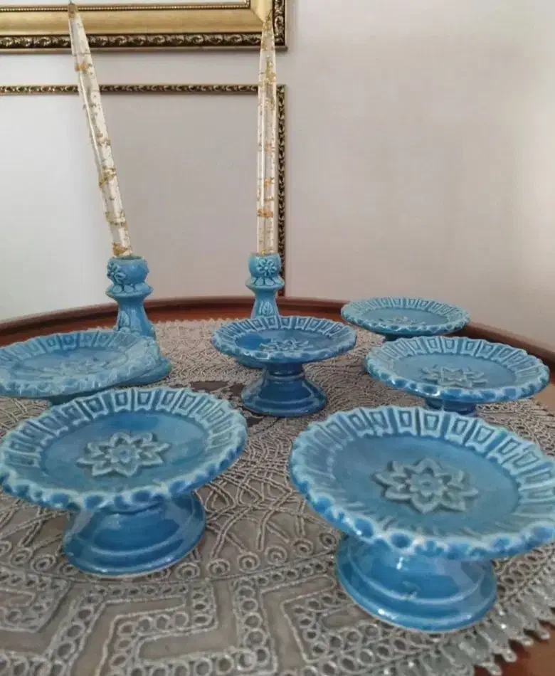 ظرف سفالی خوش رنگ|صنایع دستی و سایر لوازم تزئینی|بندر امام خمینی, |دیوار