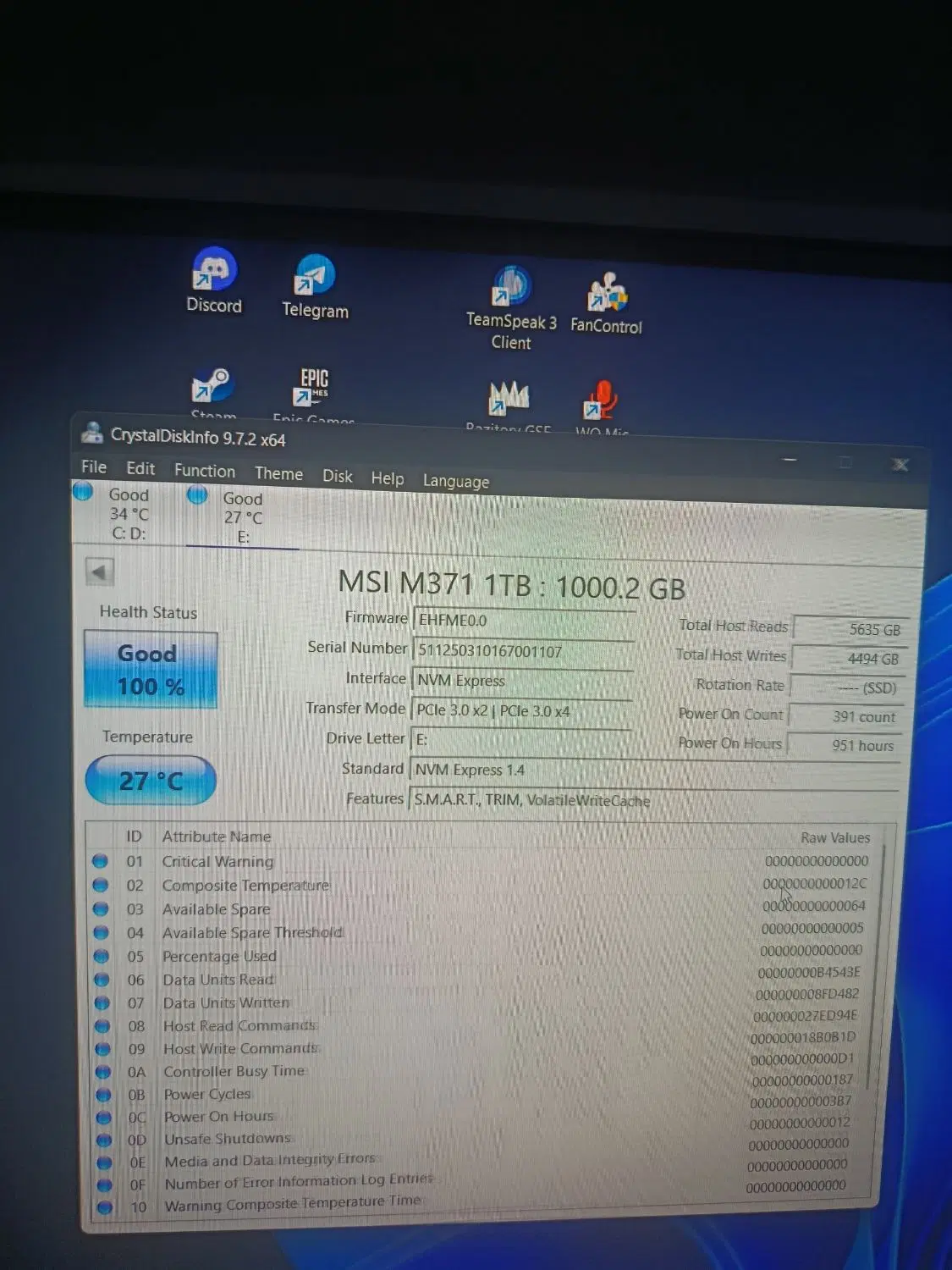 ssd 1TB msi m371|قطعات و لوازم جانبی رایانه|بابل, |دیوار