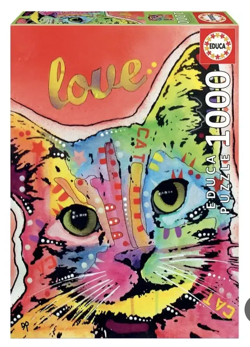پازل 1000 تکه ادوکا مدل Tilt Cat Love|کلکسیون و سرگرمی|شیراز, چوگیاه‎|دیوار