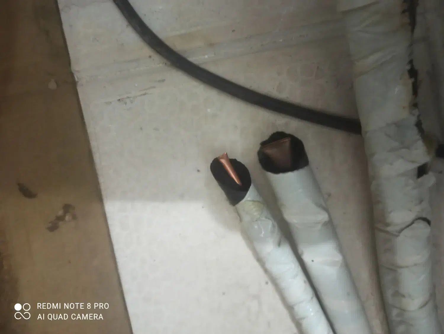 لوله مسی کولر گازی با کابل و گاز تک شعله آک|کولر گازی و فن‌کوئل|مشهد, حضرت حجت|دیوار