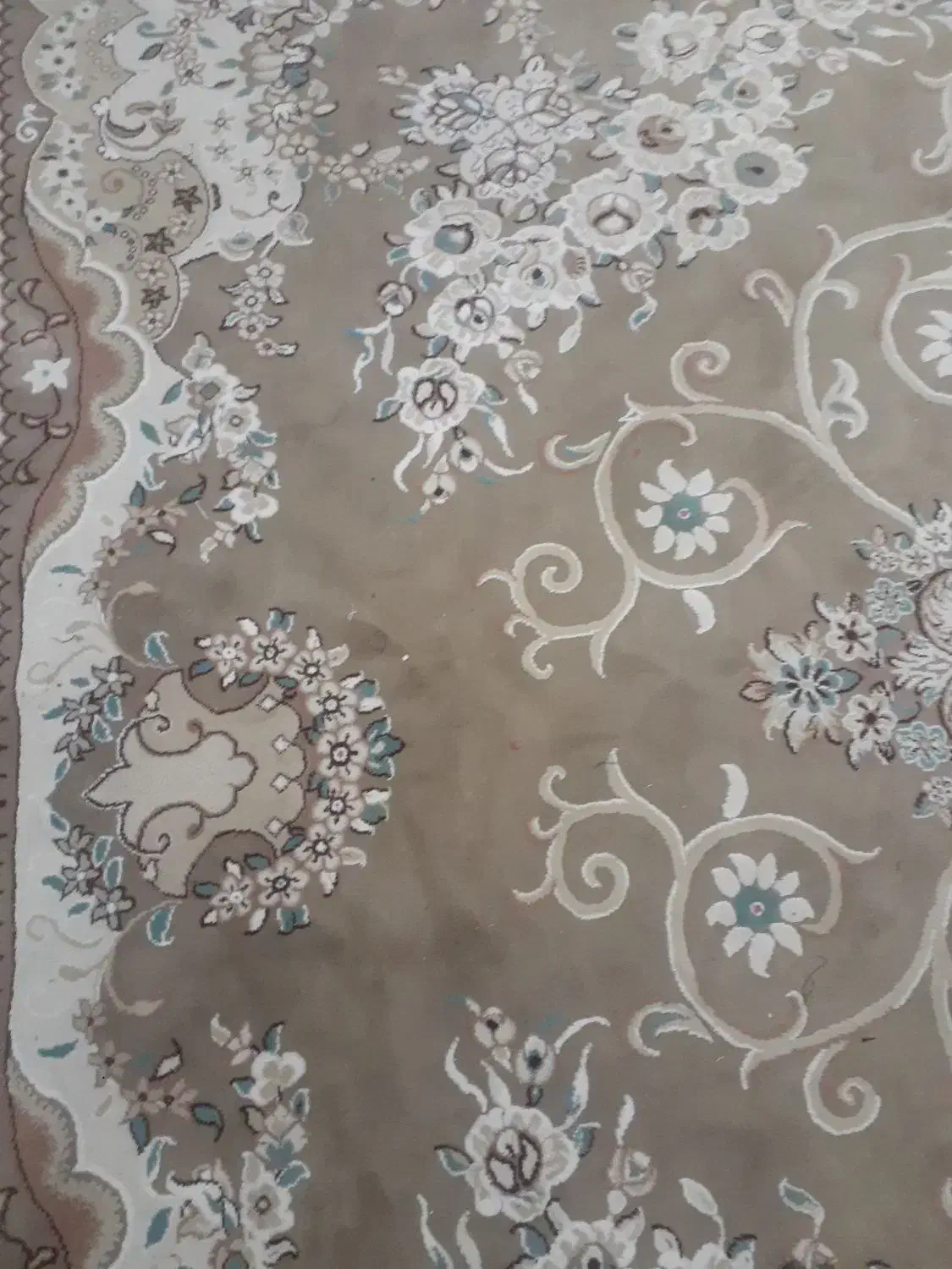 یک جفت فرش ۱۲ متری گل برجسته|فرش|قائن, |دیوار