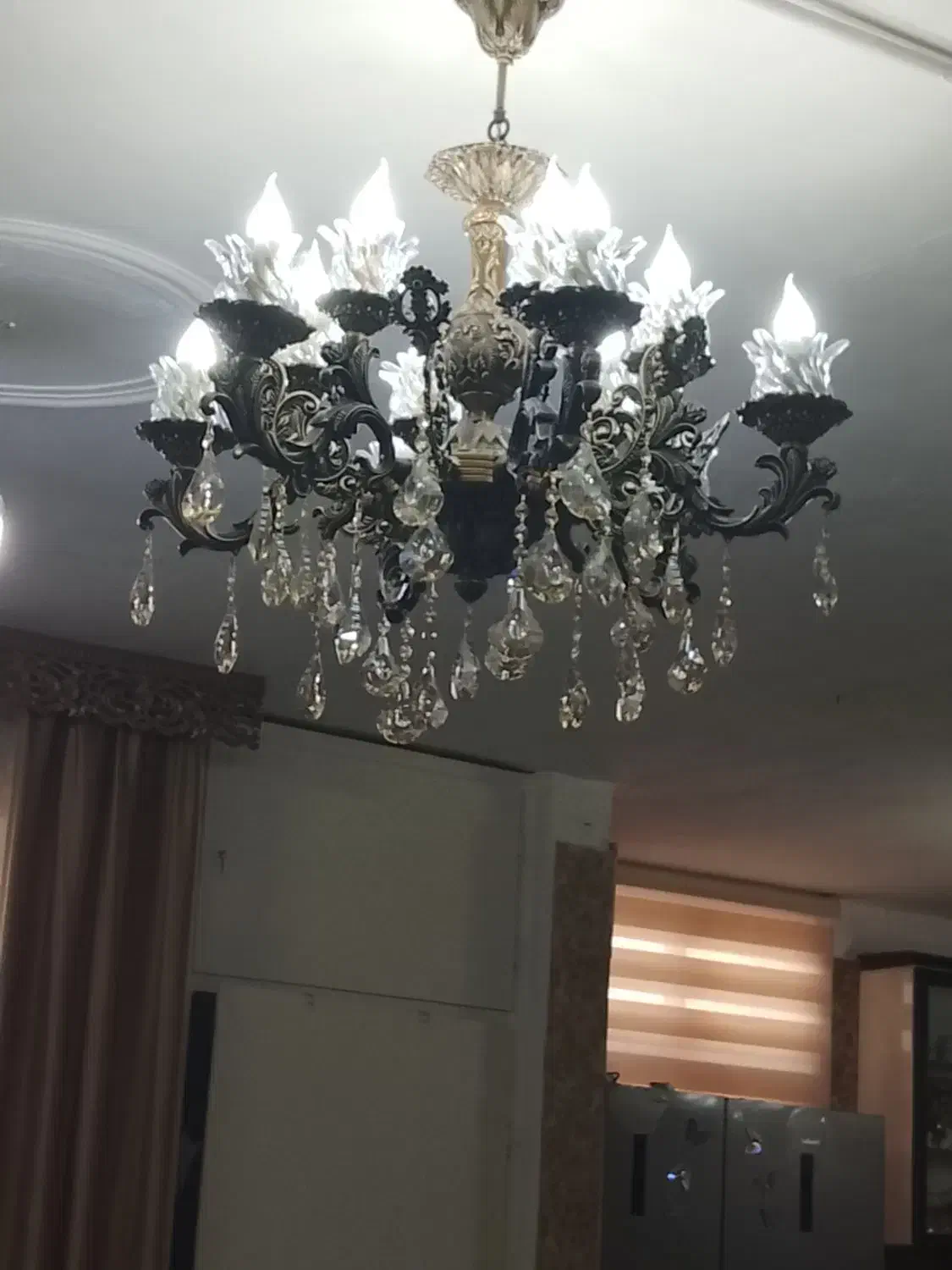 لوستر|لوستر و چراغ آویز|زرندیه, |دیوار