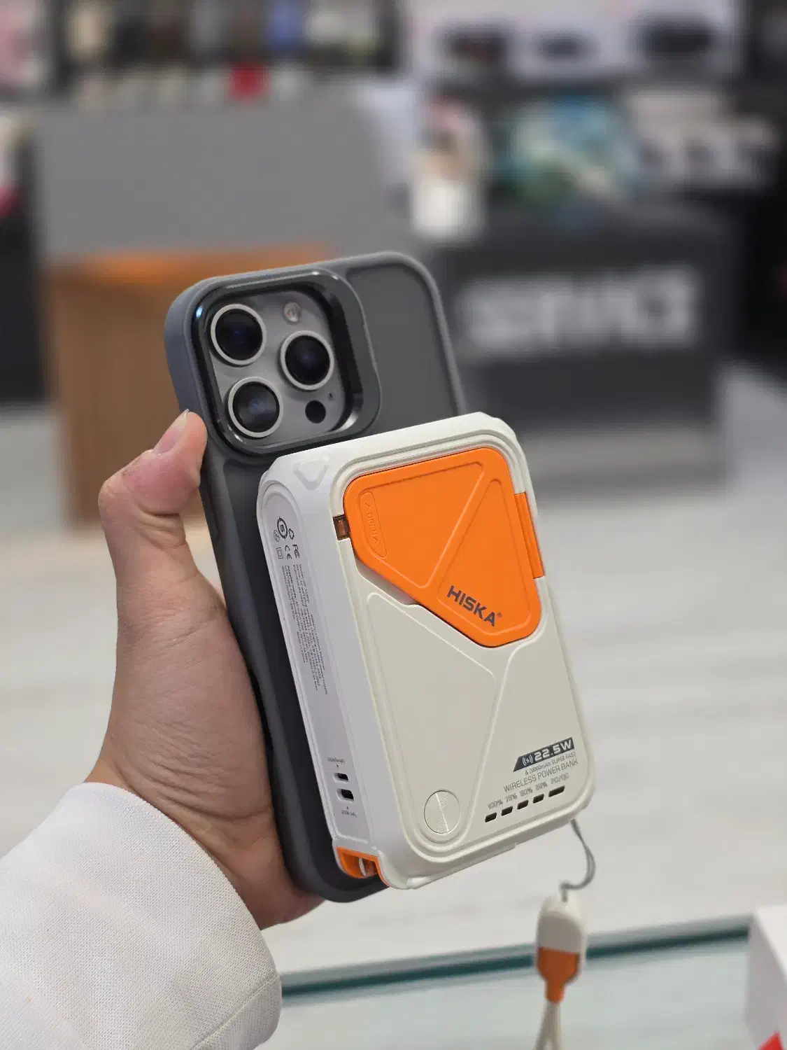 پاوربانک 20000 هیسکا مگ سیف دار|لوازم جانبی موبایل و تبلت|شاهین‌شهر, فردوسی|دیوار