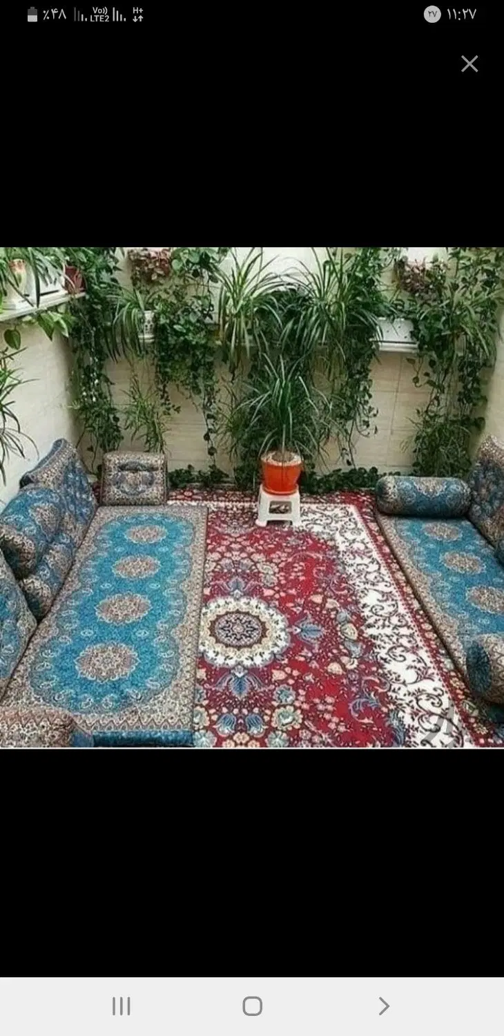 سرویس شاه نشین ترمه پشتی مدل شاه عباسی|پشتی|تهران, بازار|دیوار
