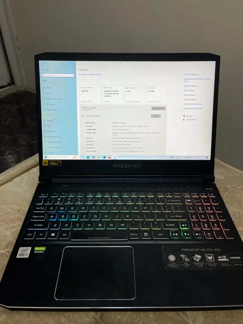 لپ تاپ گیمینگ acer|رایانه همراه|کرج, احدآباد|دیوار