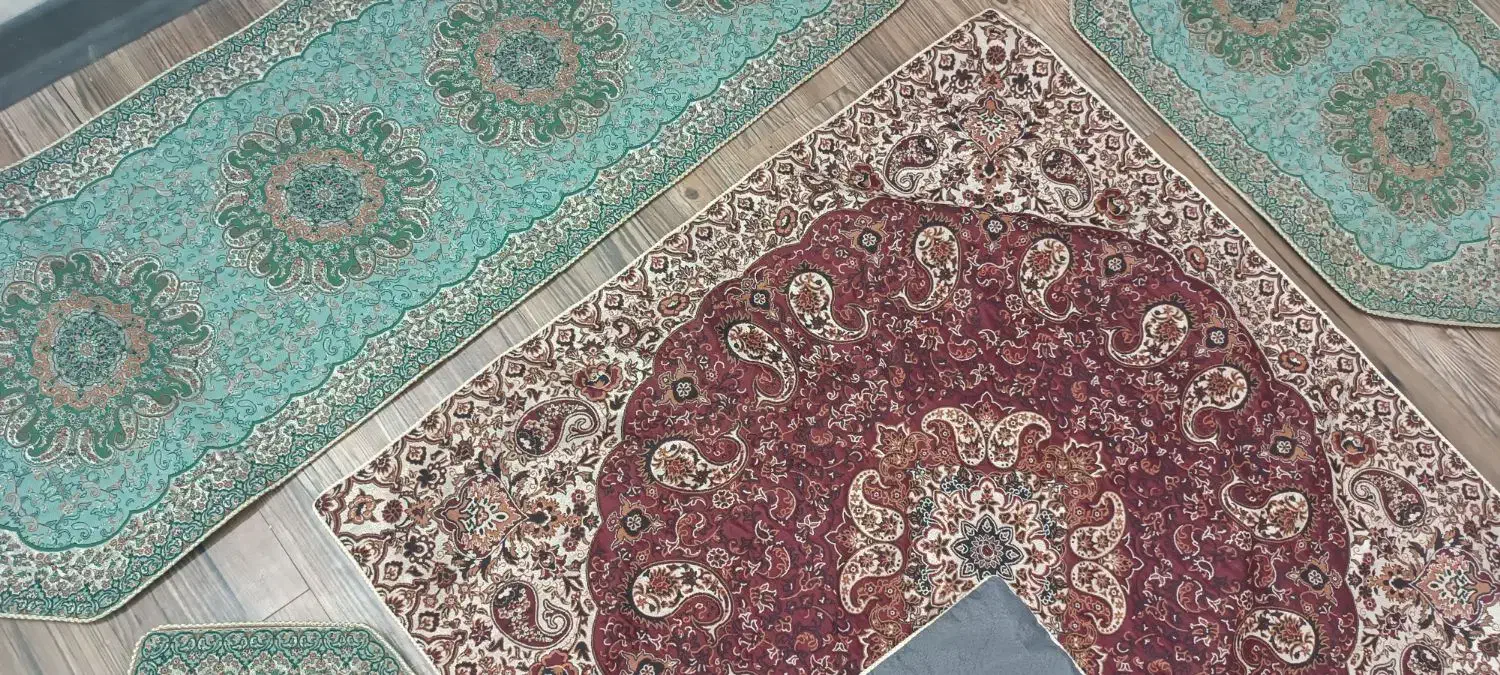 ست رومیزی ۴ تکه|پرده، رانر، رومیزی|کرمان, |دیوار