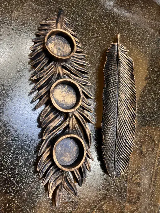 دو جفت جاشمعی و جا عودی پلی استر نو|صنایع دستی و سایر لوازم تزئینی|قم, زنبیل آباد|دیوار