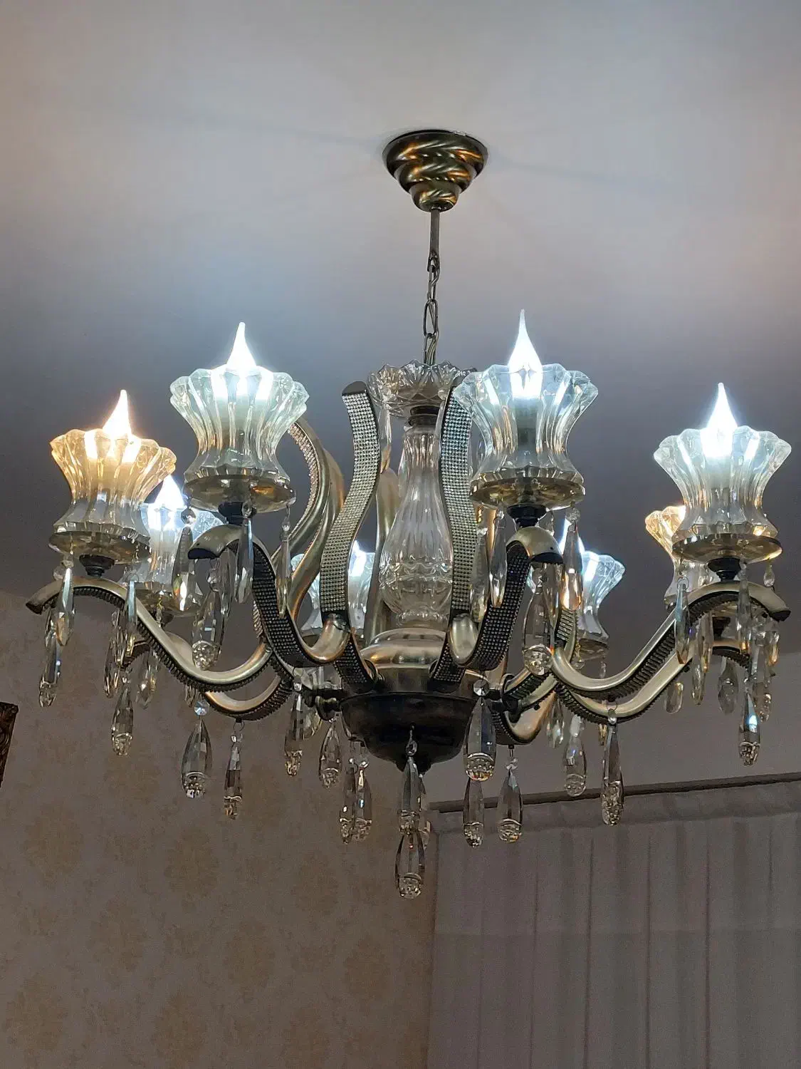 لوستر پذیرائی|لوستر و چراغ آویز|سهند, |دیوار