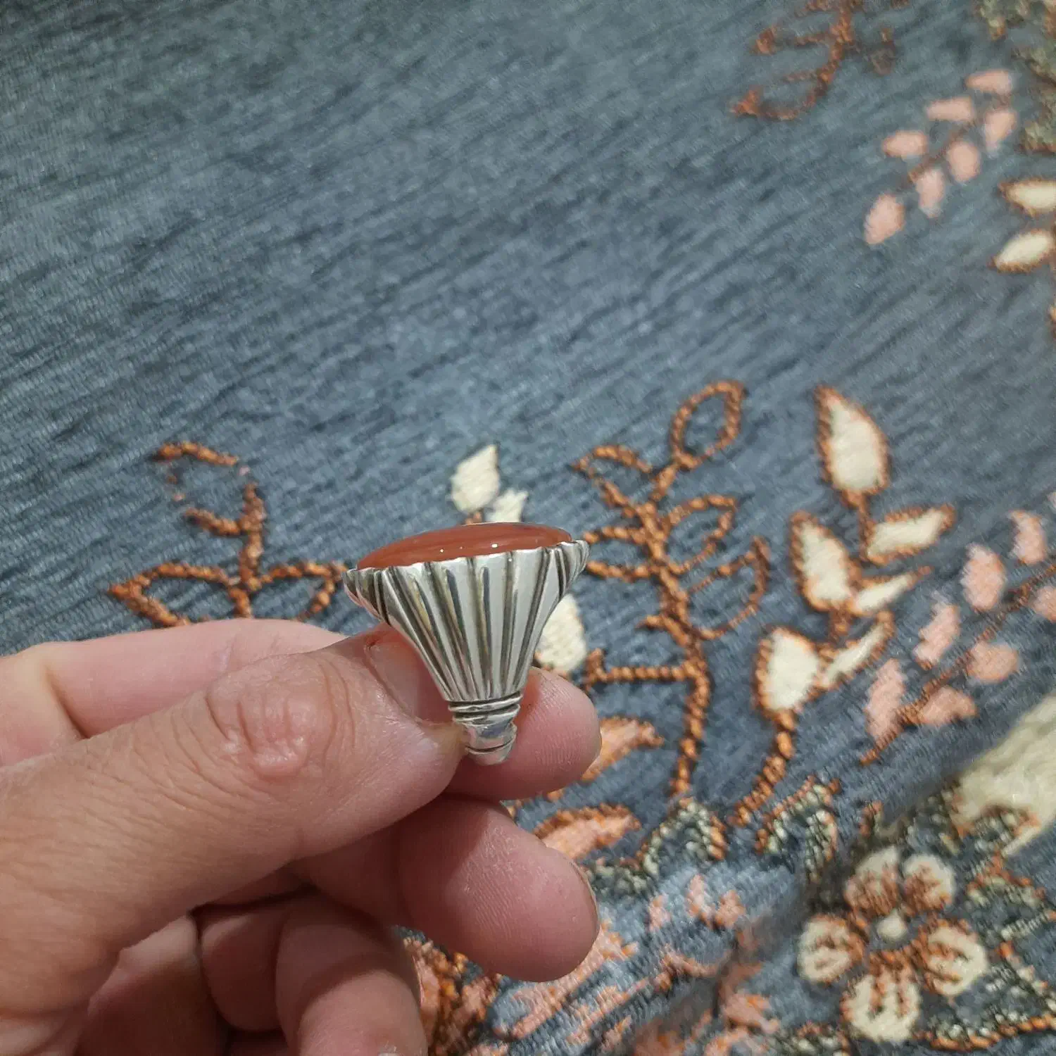 انگشتر نقره عقیق یمنی|جواهرات|سنندج, |دیوار