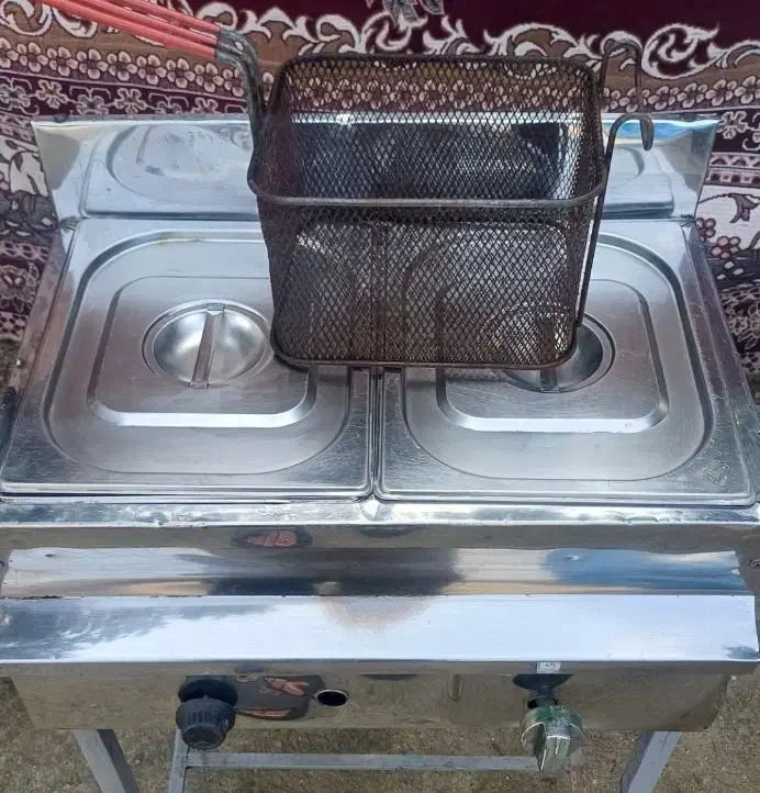 سرخکن دوقلو کاملا سالم|اجاق گاز و لوازم برقی پختوپز|سنگر, |دیوار