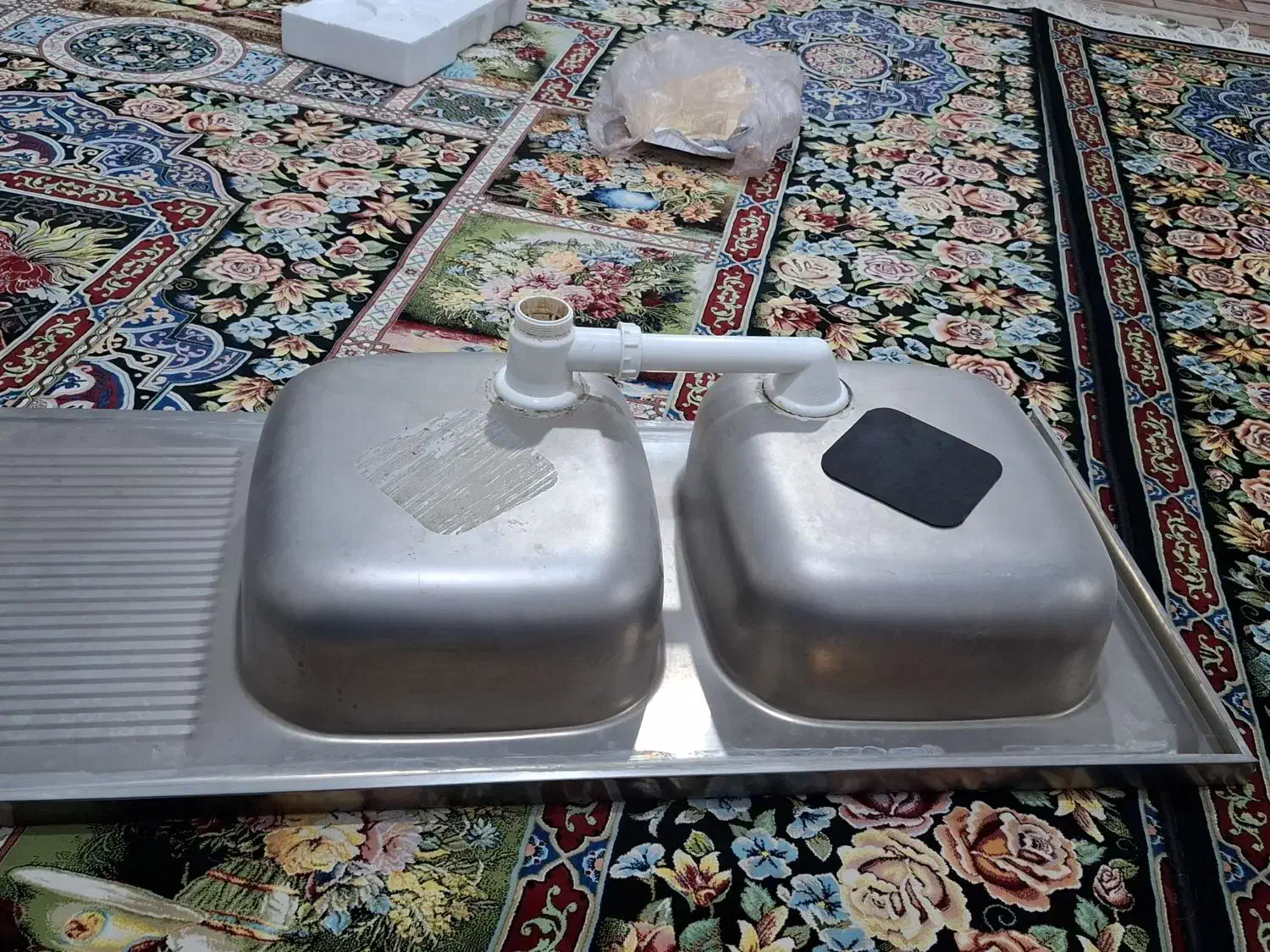 سینگ ظرفشویی در حد نو|آب‌چکان و نظم‌دهنده ظروف|پلدختر, |دیوار