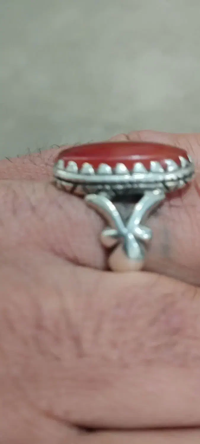 دوعدد انگشتر نقره جفت قدیمی|جواهرات|فومن, |دیوار