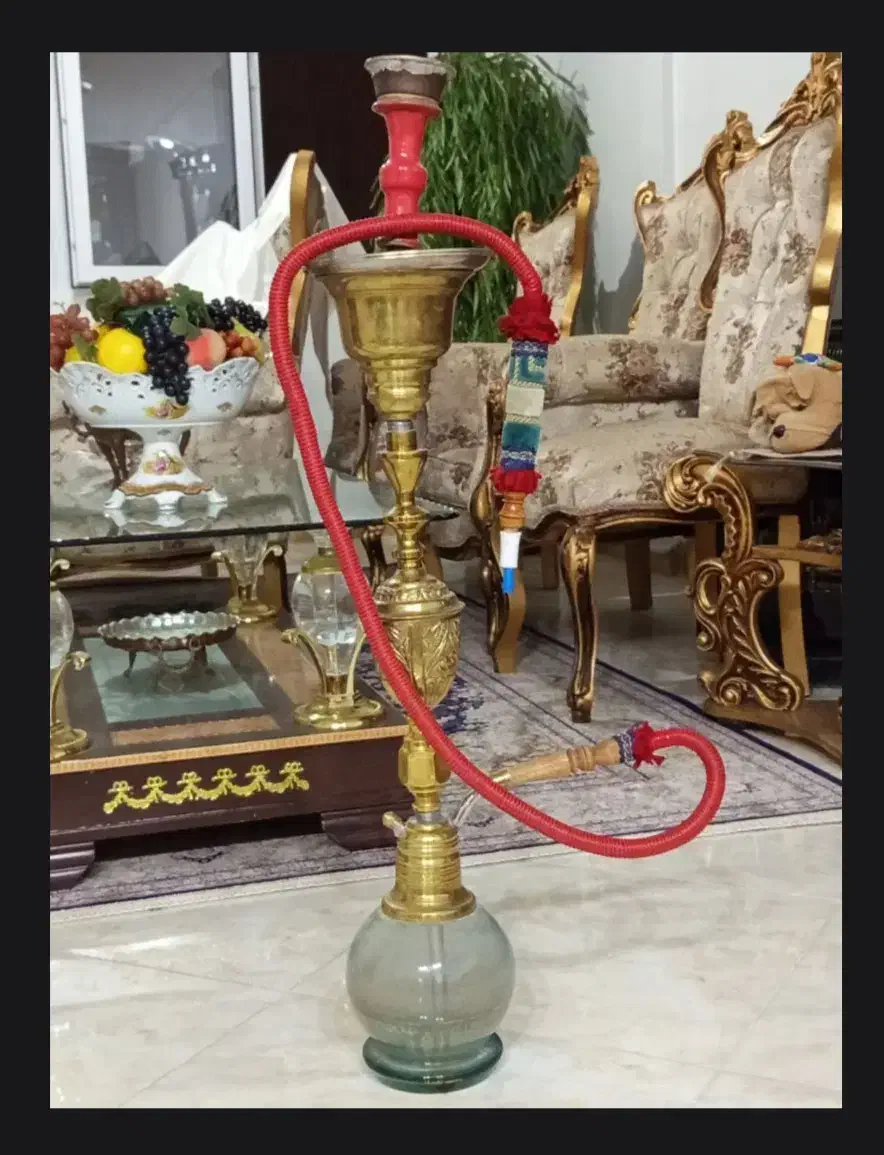 قلیان تنه برنجی عربی|کلکسیون و سرگرمی|کرج, شاهین‌ویلا|دیوار