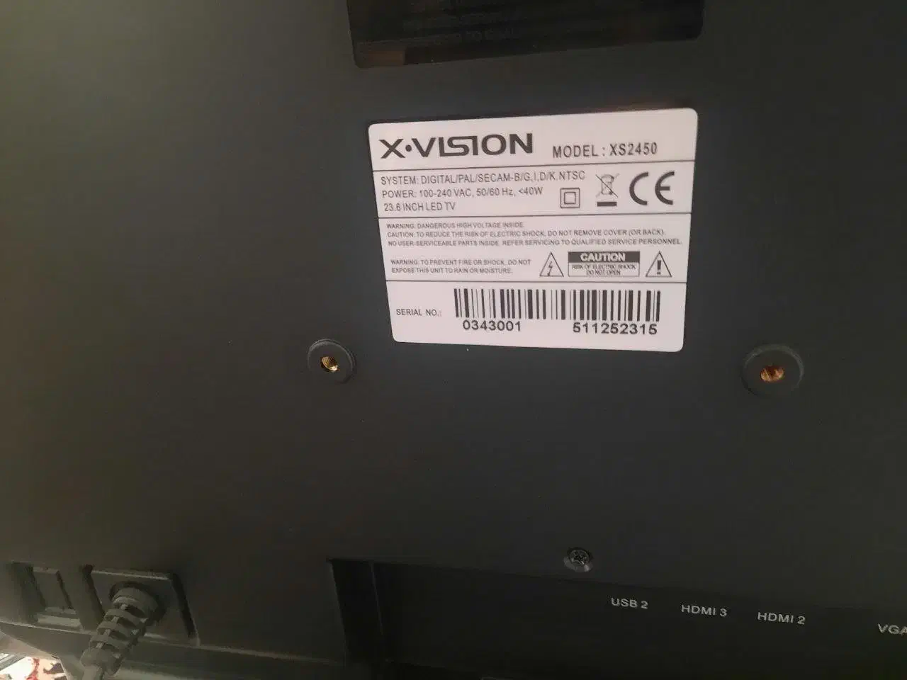 تلویزیون و مانیتور ال ای دی  ایکس ویژن 24 اینچ|تلویزیون و پروژکتور|ساوه, |دیوار